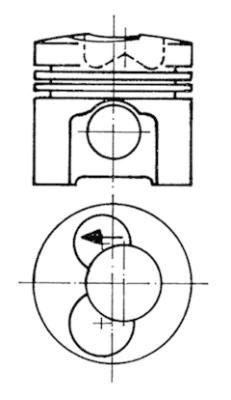 KOLBENSCHMIDT Поршень 93472600