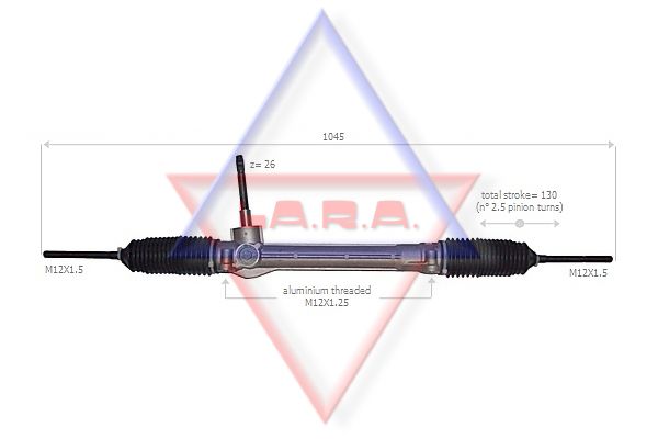 LA.R.A. Рулевой механизм 190057