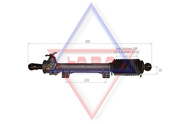 LA.R.A. Рулевой механизм 300023