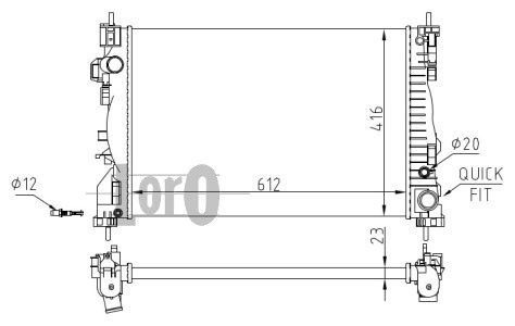LORO Radiators, Motora dzesēšanas sistēma 002-017-0015