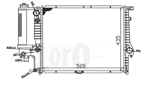 LORO Radiators, Motora dzesēšanas sistēma 004-017-0019