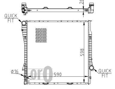 LORO Radiators, Motora dzesēšanas sistēma 004-017-0025-B