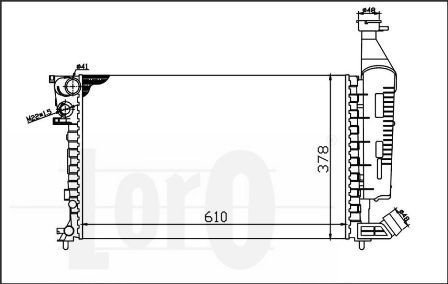 LORO Radiators, Motora dzesēšanas sistēma 009-017-0001