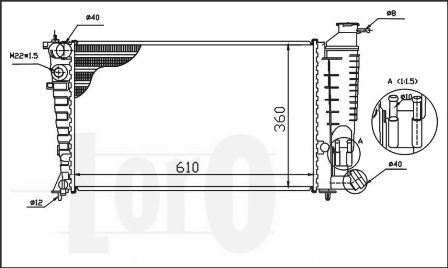 LORO Radiators, Motora dzesēšanas sistēma 009-017-0027