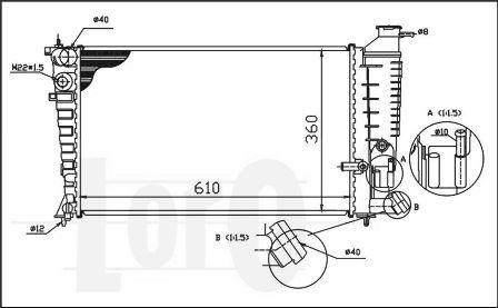 LORO Radiators, Motora dzesēšanas sistēma 009-017-0031