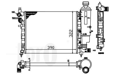 LORO Radiators, Motora dzesēšanas sistēma 009-017-0036