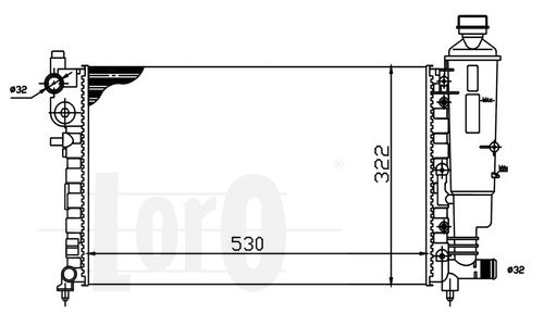 LORO Radiators, Motora dzesēšanas sistēma 009-017-0037