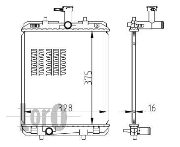 LORO Radiators, Motora dzesēšanas sistēma 009-017-0056-B