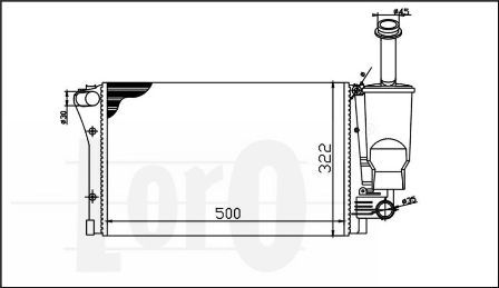 LORO Radiators, Motora dzesēšanas sistēma 016-017-0023