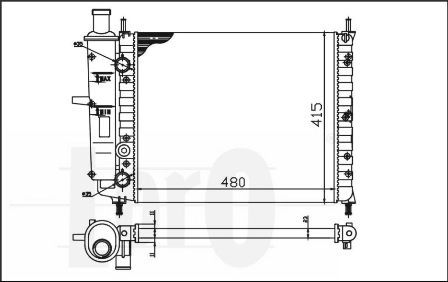 LORO Radiators, Motora dzesēšanas sistēma 016-017-0030