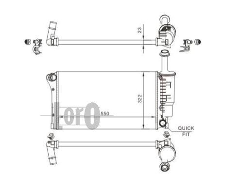 LORO Radiators, Motora dzesēšanas sistēma 016-017-0056