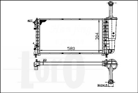 LORO Radiators, Motora dzesēšanas sistēma 016-017-0059