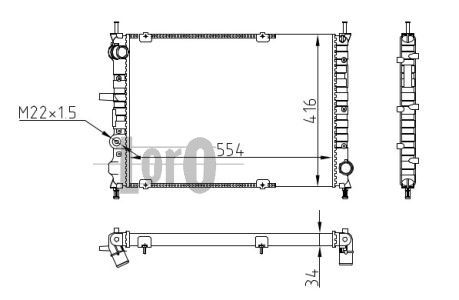 LORO Radiators, Motora dzesēšanas sistēma 016-017-0064