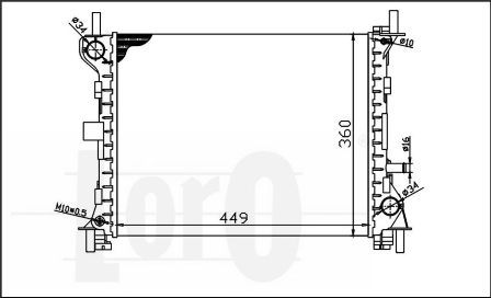 LORO Radiators, Motora dzesēšanas sistēma 017-017-0014