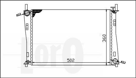 LORO Radiators, Motora dzesēšanas sistēma 017-017-0018