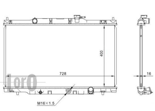 LORO Radiators, Motora dzesēšanas sistēma 018-017-0023-B