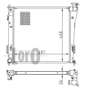 LORO Radiators, Motora dzesēšanas sistēma 019-017-0022-B