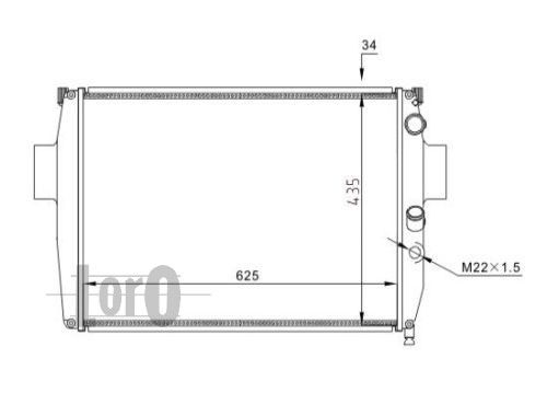 LORO Radiators, Motora dzesēšanas sistēma 022-017-0003