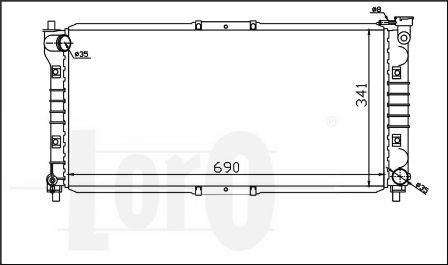 LORO Radiators, Motora dzesēšanas sistēma 030-017-0011