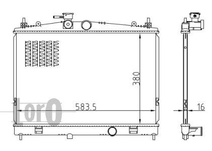 LORO Radiators, Motora dzesēšanas sistēma 035-017-0025-B