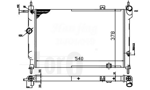 LORO Radiators, Motora dzesēšanas sistēma 037-017-0006