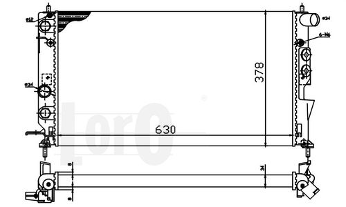 LORO Radiators, Motora dzesēšanas sistēma 037-017-0013