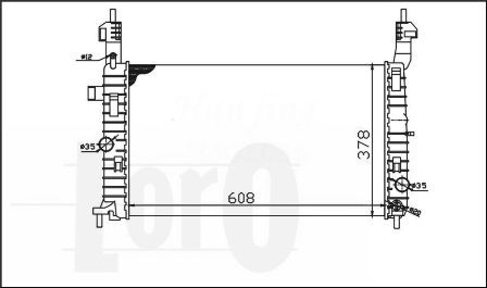 LORO Radiators, Motora dzesēšanas sistēma 037-017-0074