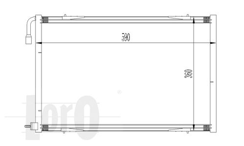 LORO Конденсатор, кондиционер 038-016-0013