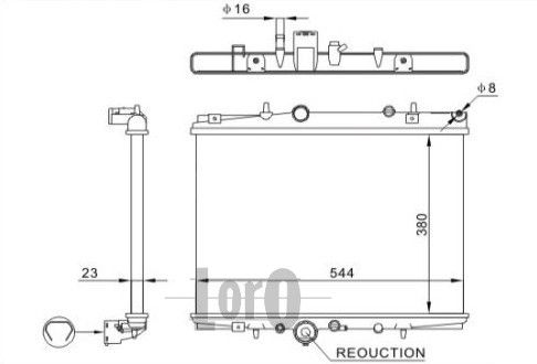 LORO Radiators, Motora dzesēšanas sistēma 038-017-0002