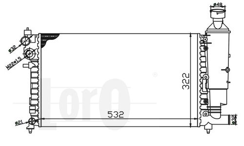 LORO Radiators, Motora dzesēšanas sistēma 038-017-0004