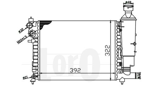 LORO Radiators, Motora dzesēšanas sistēma 038-017-0005