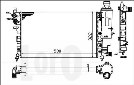 LORO Radiators, Motora dzesēšanas sistēma 038-017-0016