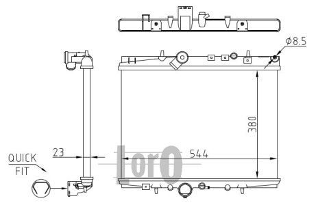 LORO Radiators, Motora dzesēšanas sistēma 038-017-0028