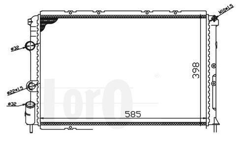 LORO Radiators, Motora dzesēšanas sistēma 042-017-0013