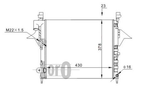 LORO Radiators, Motora dzesēšanas sistēma 042-017-0020