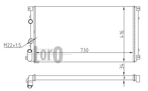 LORO Radiators, Motora dzesēšanas sistēma 042-017-0025
