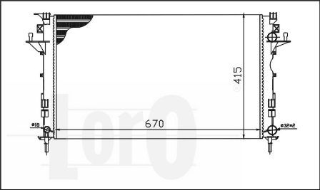 LORO Radiators, Motora dzesēšanas sistēma 042-017-0026