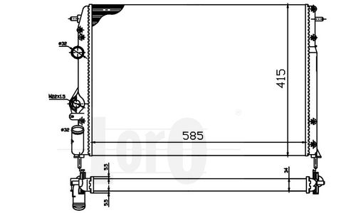 LORO Radiators, Motora dzesēšanas sistēma 042-017-0030