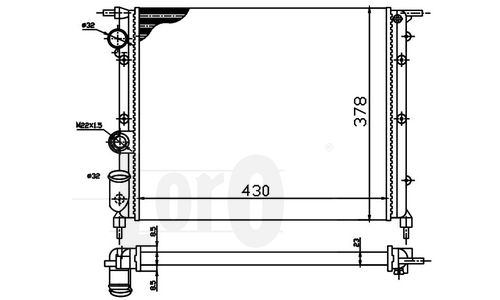LORO Radiators, Motora dzesēšanas sistēma 042-017-0035