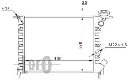 LORO Radiators, Motora dzesēšanas sistēma 042-017-0044