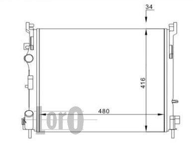 LORO Radiators, Motora dzesēšanas sistēma 042-017-0047