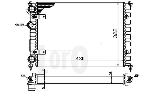 LORO Radiators, Motora dzesēšanas sistēma 046-017-0002