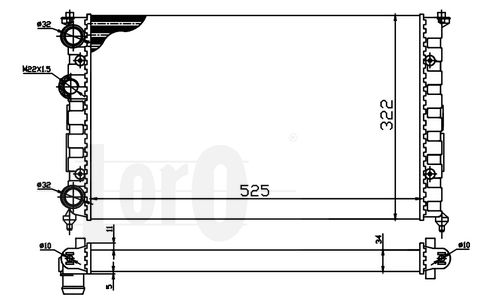 LORO Radiators, Motora dzesēšanas sistēma 046-017-0005