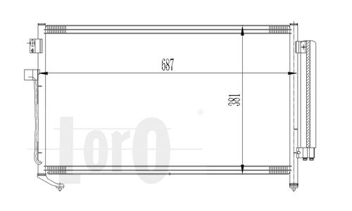 LORO Конденсатор, кондиционер 049-016-0009