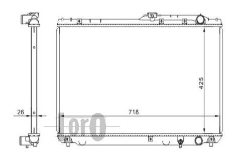 LORO Radiators, Motora dzesēšanas sistēma 051-017-0036