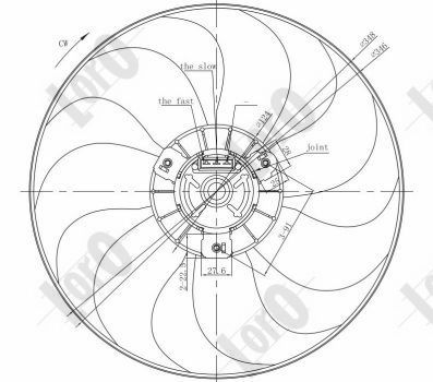 LORO Ventilators, Motora dzesēšanas sistēma 053-014-0021