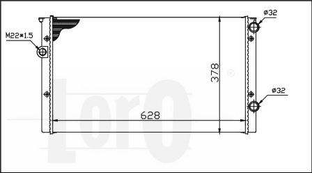 LORO Radiators, Motora dzesēšanas sistēma 053-017-0006