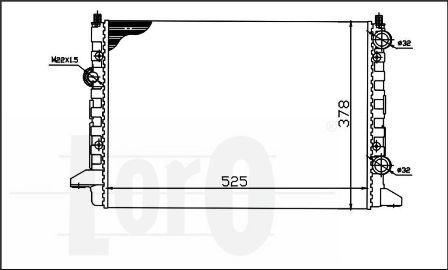 LORO Radiators, Motora dzesēšanas sistēma 053-017-0030