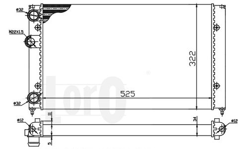 LORO Radiators, Motora dzesēšanas sistēma 053-017-0043