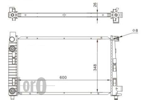 LORO Radiators, Motora dzesēšanas sistēma 054-017-0002